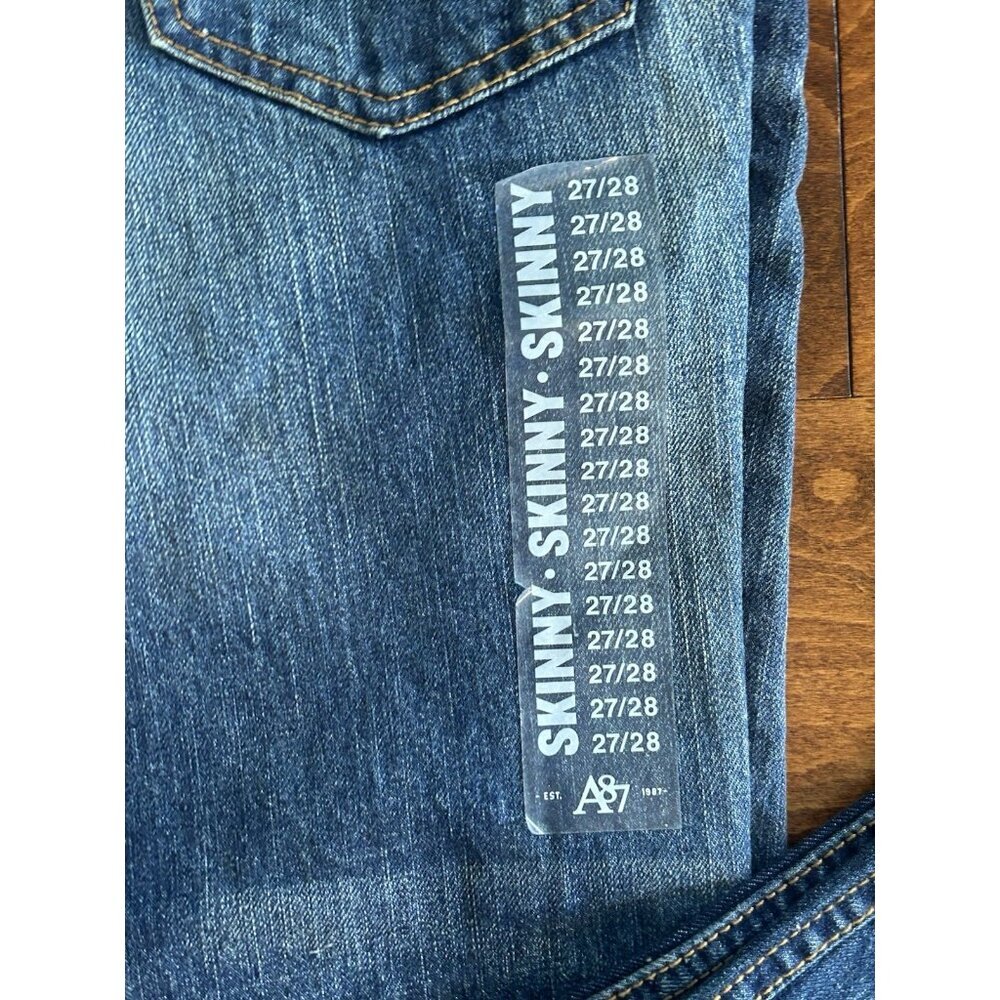 Aeropostale Womens Rivington Skinny Jeans Size 27/28 Medium Wash NWT - Picture 3 of 12